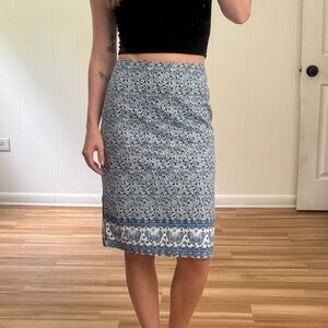 Vintage Butterfly midi skirt